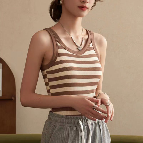 Stockholm Striped Padded Top