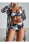 Susie Holiday Bikini Set with Cape - XS
