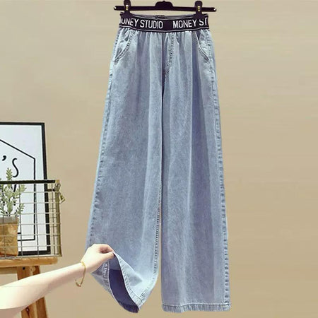 Suya Summer Coord Set In Blue - flat-lay product shot of trousers on hanger - Miss Mosa By Akanksha