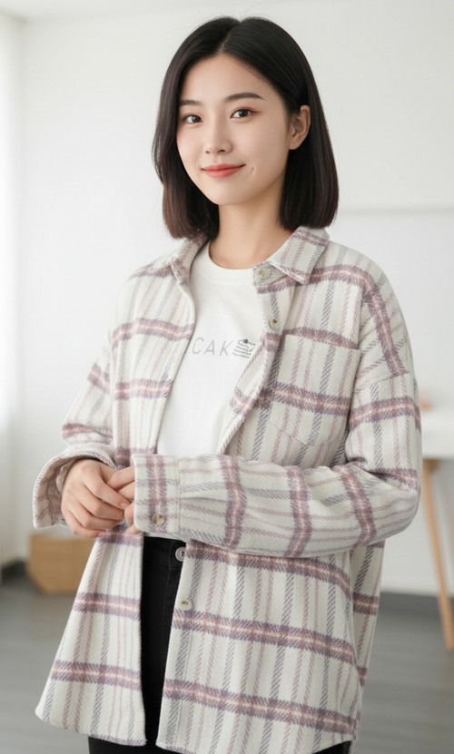 Tansy Flannel Shirt In Pink