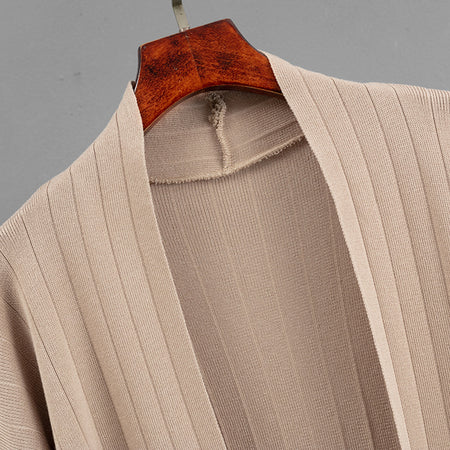 Teresa Luxe Coord Set With Cape - neckline close-up shot, beige - Miss Mosa By Akanksha