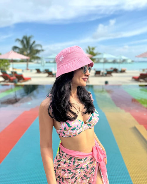 Travis Bikini with Sarong In Pink