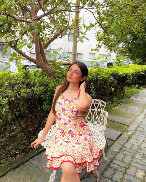 Tropea Luxe Summer Dress In White