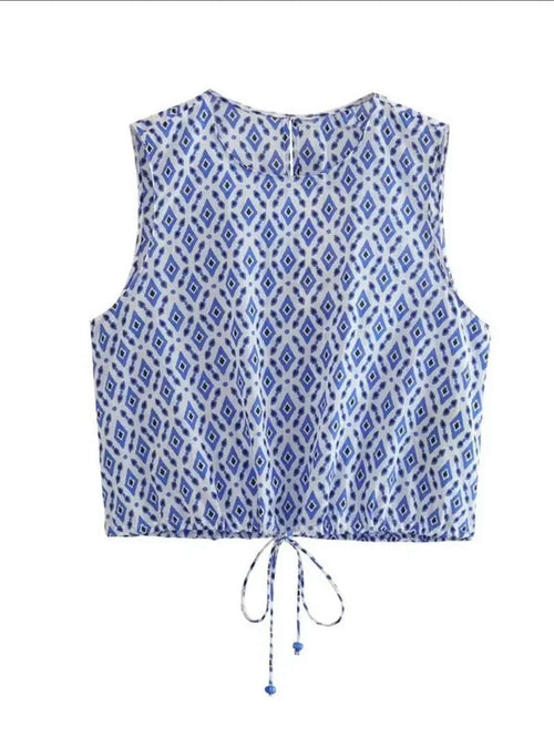 Troy Summer Coord Set In Blue