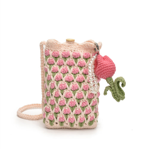 Tulip Crochet Sling Bag