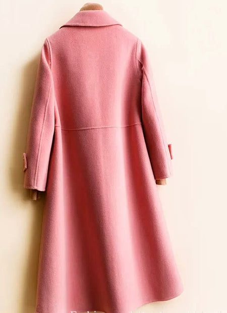 Tuscany Formal Coats - back shot on mannequin, pink - Miss Mosa By Akanksha