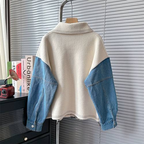 Valeria Woolen Denim Jacket