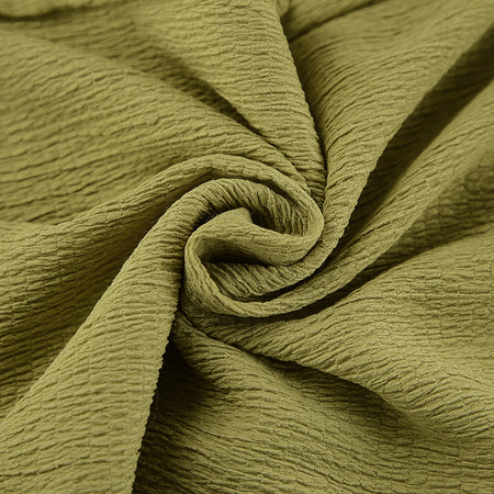 Valetta Summer Coord Set - fabric detail shot, olive green - Miss Mosa By Akanksha