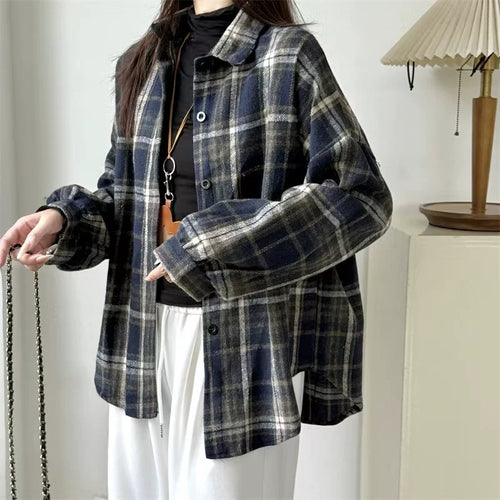 Vera Wollen Plaid Shirt