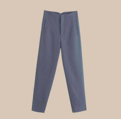 Verity formal pants - flat-lay product shot, grey - Miss Mosa By Akanksha