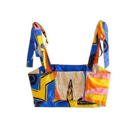 Verona Coord Set In Multicolour - flat-lay product shot, multicolour - Miss Mosa By Akanksha