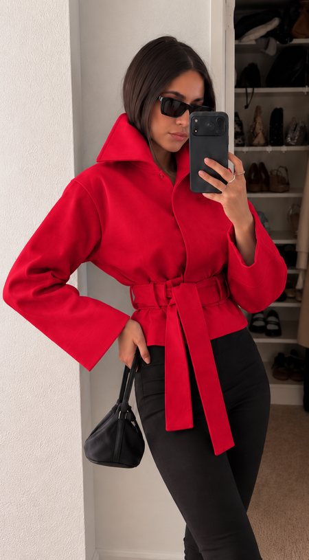 Ridley Windbreaker Jacket With Belt