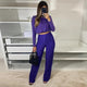 Vizag Summer Coord Set - full-length shot on model, purple - Miss Mosa By Akanksha