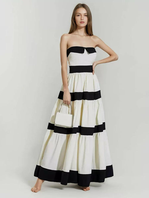 Wesley Offshoulder Holiday Maxi Dress In White