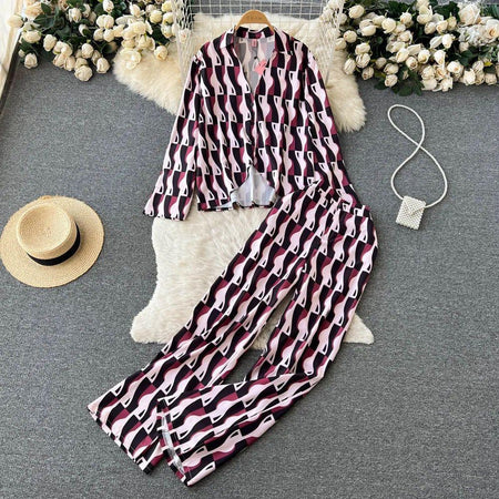 Margarita Abstract Coord Set - Alamode By Akanksha