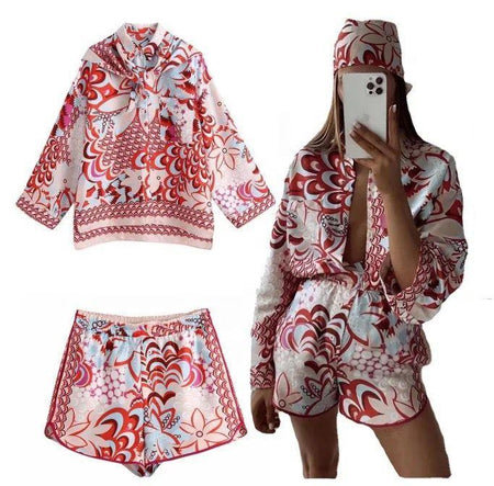 Matrona Coord set with Scarf - Alamode By Akanksha