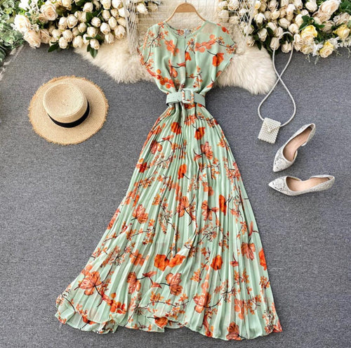 Meadow Belted Dress - Alamode By Akanksha