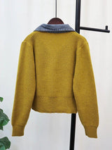 Obsessed Denim Detailed Sweater - Alamode By Akanksha