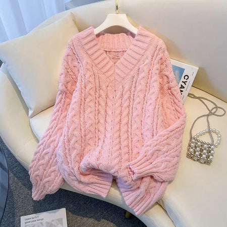 Pink - Percy Ruched Sweaters
