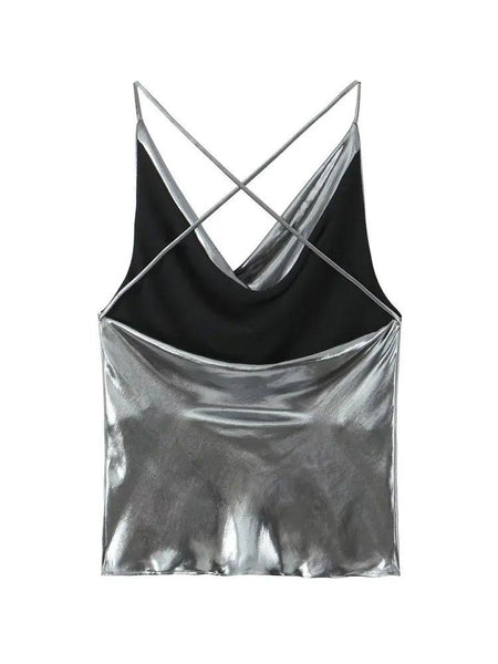 Geneve Metallic Top - Alamode By Akanksha