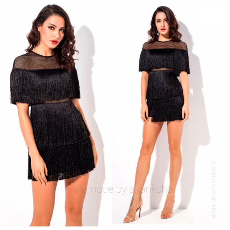 Araya Statement Tassel Dress - Alamode By Akanksha