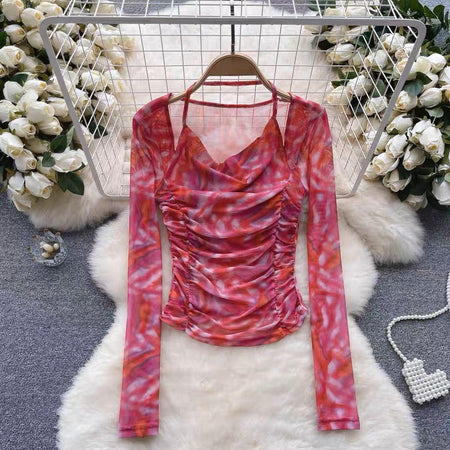 Pink - Inessa Ruched Top