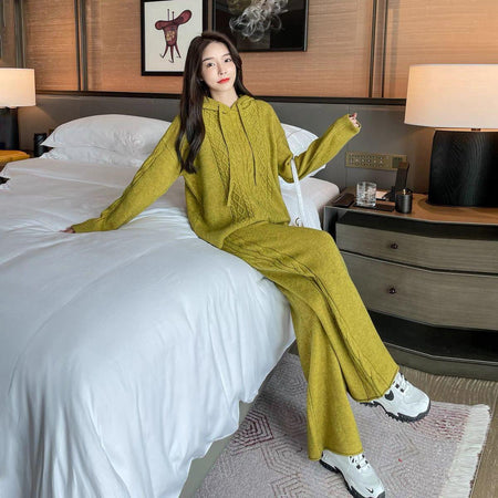 Aliva Knitted Woolen Coord Set - Alamode By Akanksha