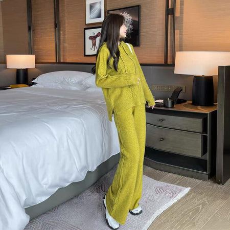 Aliva Knitted Woolen Coord Set - Alamode By Akanksha