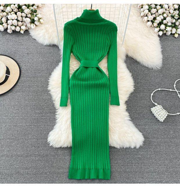 Zavi Woolen Bodycon Dress - Alamode By Akanksha
