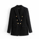 Malota Statement Tweed Blazer in Black - Alamode By Akanksha