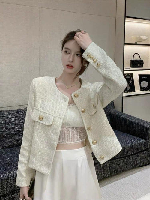 Lave Tweed Premium Jacket In Off-White