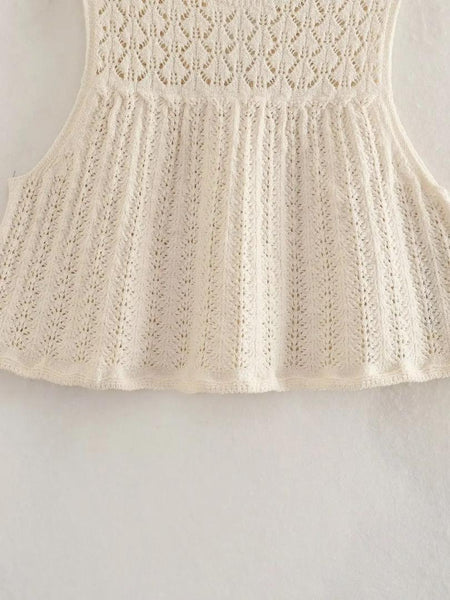Vida Eyelet coord set - Alamode By Akanksha