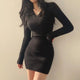Helene Knitted Woolen Dress - Alamode By Akanksha