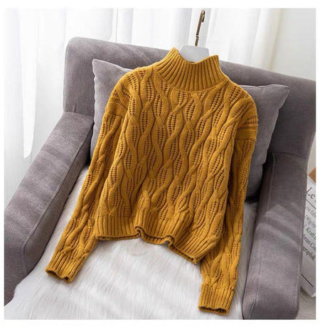 Mustard - Avani Statement Knitted Pullover
