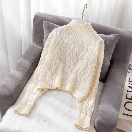 Beige - Avani Statement Knitted Pullover