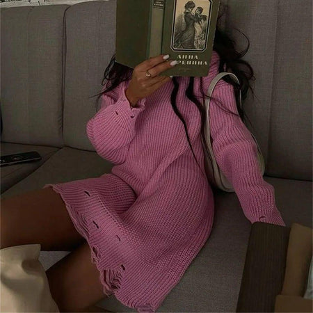 Light Pink - Avery Statement Winter Dress