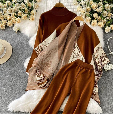 Orville Luxe Winter Coord Set With Cape