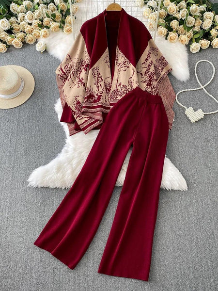 Orville Luxe Winter Coord Set With Cape
