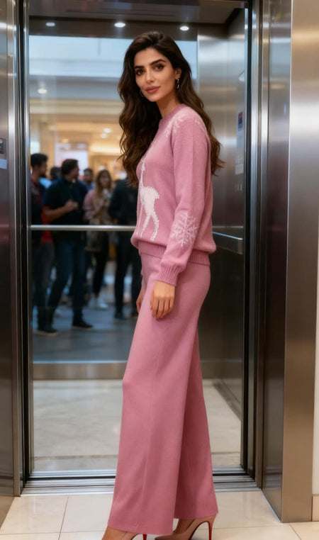 Cupid Woolen Embellished Coord Set