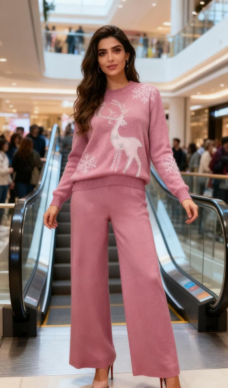 Cupid Woolen Embellished Coord Set