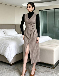 Parker Winter Midi Dress With Top
