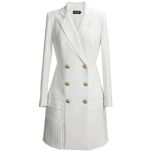 Statement Blazer Dresses In White