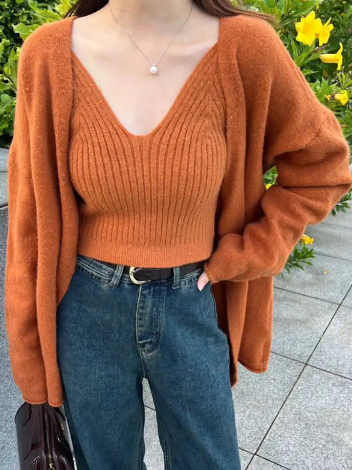 Elena Statement Woolen Tops with Cape Style Sweater