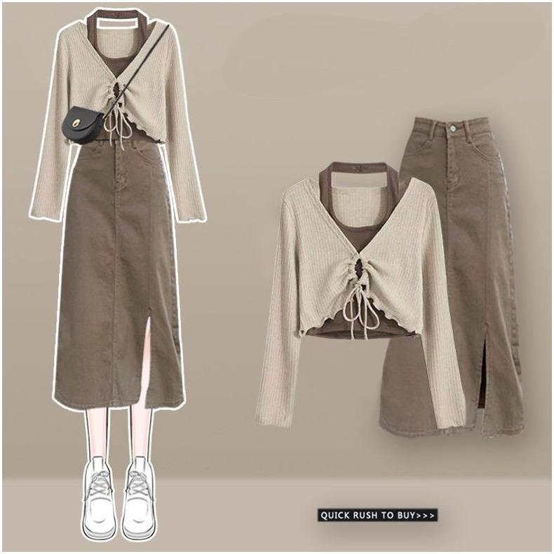 Ritsy Summer Coord Set of Top and Skirt