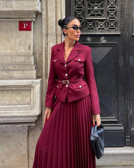 Emma Coord Set With Belt