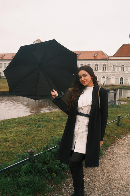 Rader Set of Top and Woolen Tweed Dress In White