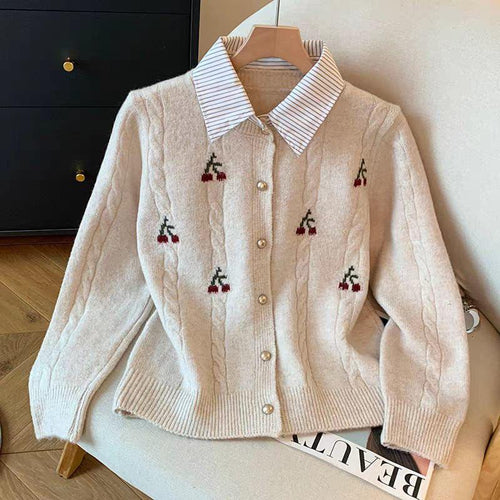 Grazina Cherry Luxe Cardigan