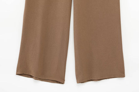 Willy Summer Two Piece Set In Brown - flat-lay shot of trouser legs - Miss Mosa By Akanksha