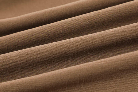 Willy Summer Two Piece Set In Brown - close-up of fabric detail - Miss Mosa By Akanksha