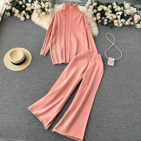 Wisteria Luxury Trackset - styled flat-lay shot, pink - Miss Mosa By Akanksha